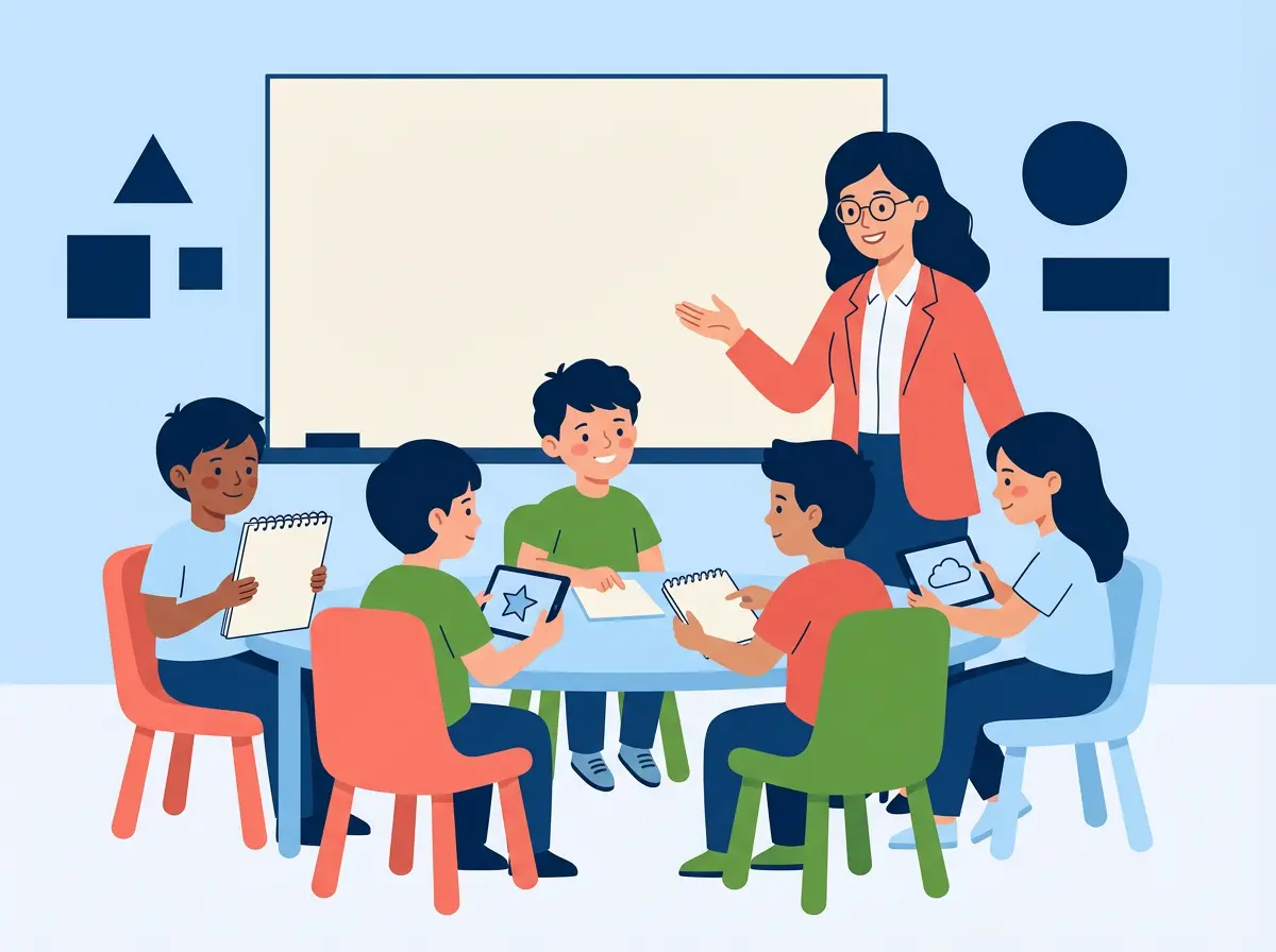 gli studenti creano una storia in inglese usando AI e Canva